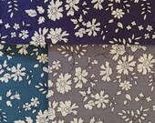 limited edition - liberty of london tana lawn - capel - charcoal grey, teal green/blue and indigo blue