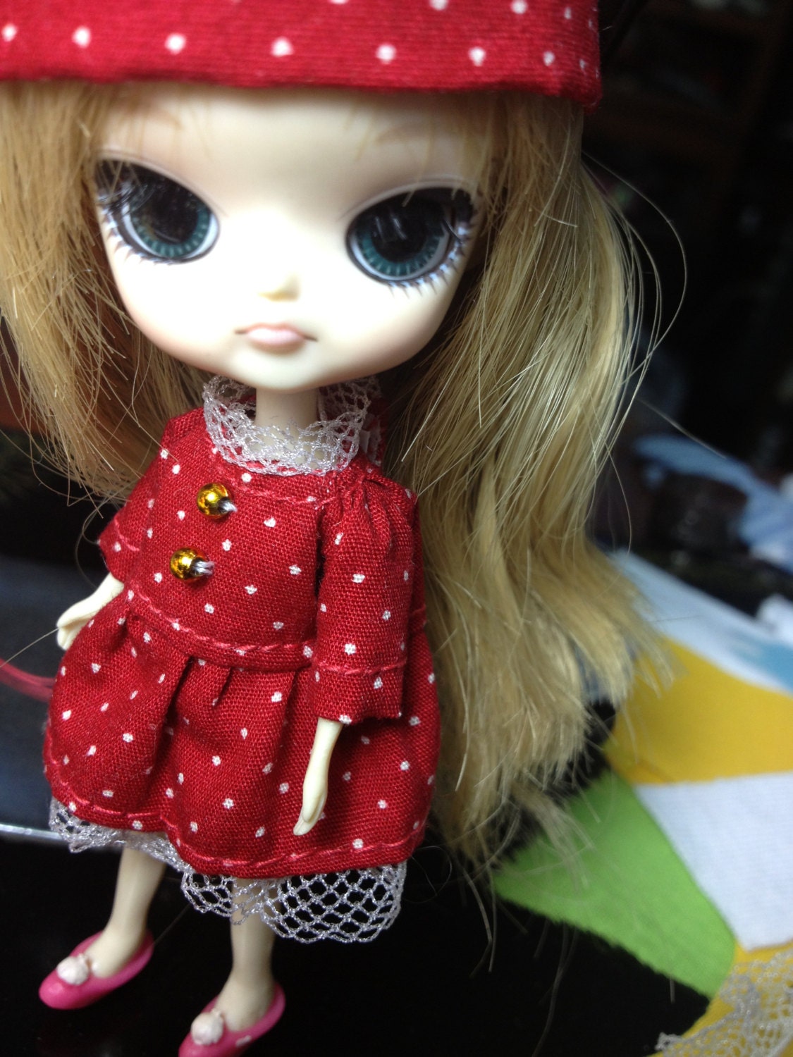 B162 - Little dal  outfits (Dress and hat )