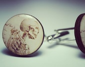 Human Skeleton Profile Cufflinks