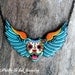 All Pit Bulls Go To Heaven Necklace - Day of the Dead Sugar Skull Dog