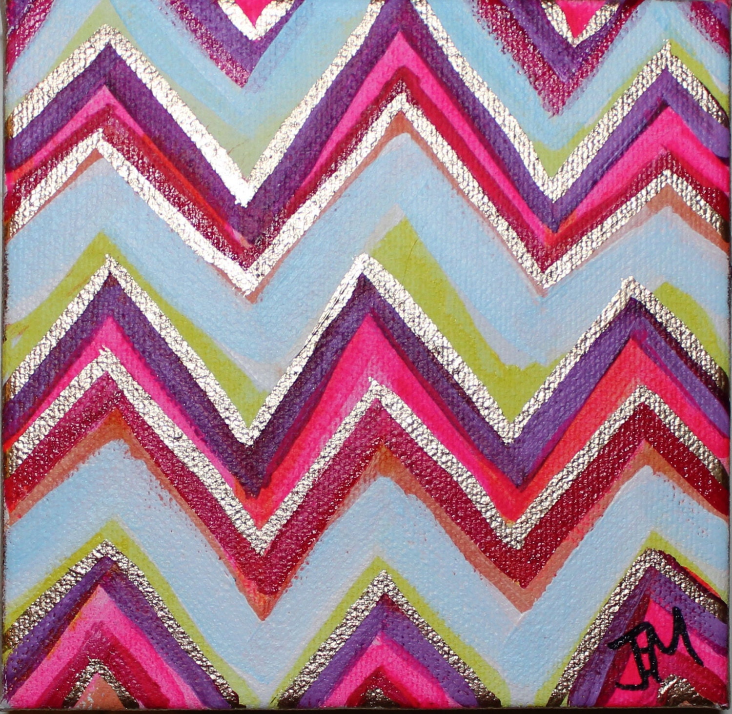 Original Painting 5x5 Sadie by Jennifer Moreman