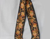 Lovely Antique Victorian Needlepoint Floral Bell Pull