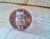 Owl's Time - Owl Ring, Steampunk Ring