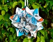 Small The Cat in the Hat Book Paper Flower Ball Ornament