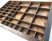 Vintage printers tray letterpress drawer s