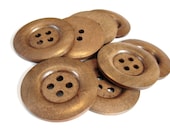 Wholesale extra large button - 8 bulk wooden buttons 50mm (2")