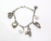 Vintage Sterling Silver Charm Bracelet