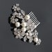 Bridal Hair Comb,  Wedding Head Piece,  Crystal and Pearl Haircomb, Wedding Hair Accessory