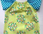 littfour neon rain drop toddler peasant dress