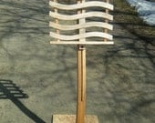 Wooden Music Stand in Solid Cherry and Maple--"The Sandhill"