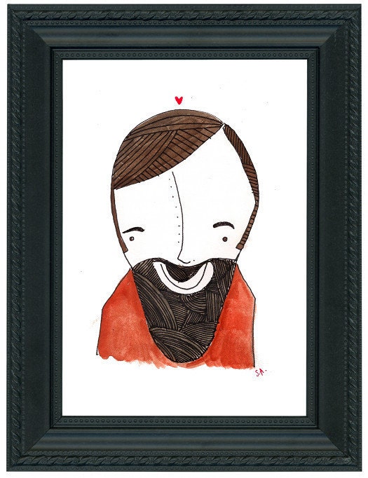 Mr. Beardley Print.