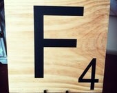 Giant Scrabble tile monogram