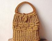Vintage Macramé Handbag