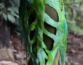 Felt Rainforest Leaf Woodnymph Fairy Belt Skirt OOAK