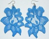 Big Bloomin' Earrings in Turqoise Blue
