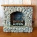 Miniature Stonework Fireplace (1 inch dollhouse scale)