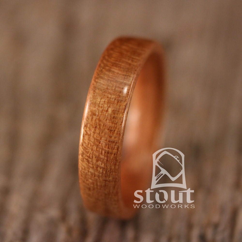 Cherry Bentwood Ring - Handcrafted Wooden Ring