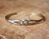 Lover's Knot Nautical Cuff Brass Bracelet