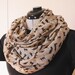Cat Print Infinity Scarf - Circle Scarf, Tube Scarf, Loop Scarf, Fashion