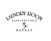 Laundry Room wall decal Vinyl lettering wall words decals quotes home decor crafts handmade