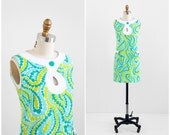 vintage 1960s dress / 60s dress / Mod Pop Art Mad Men Shift Dress
