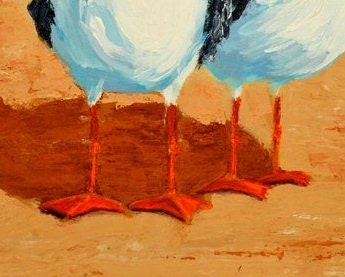 Art, painting, portrait, seagulls, beach, acrylic, beach house decor, birds, art, living room decor, canvas, wall decor, for sale