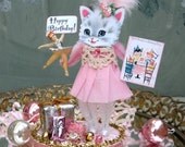 Vintage Inspired   SuGaR SwEeT Birthday Keepsake BIRTHDAY PARTY.. Diorama