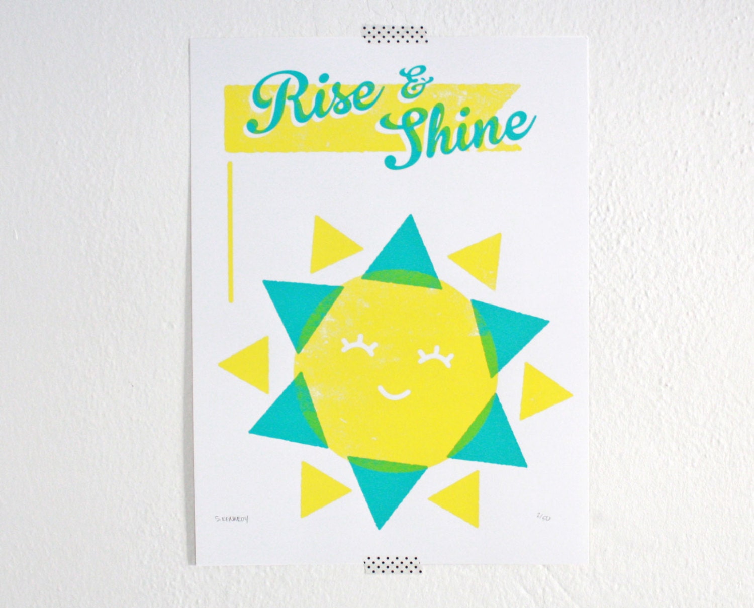 Rise and Shine Print, Sun, Kids Room, Nursery Art