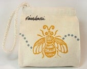 Bumblebee - Mini Snack-Size Bag - Natural Cotton