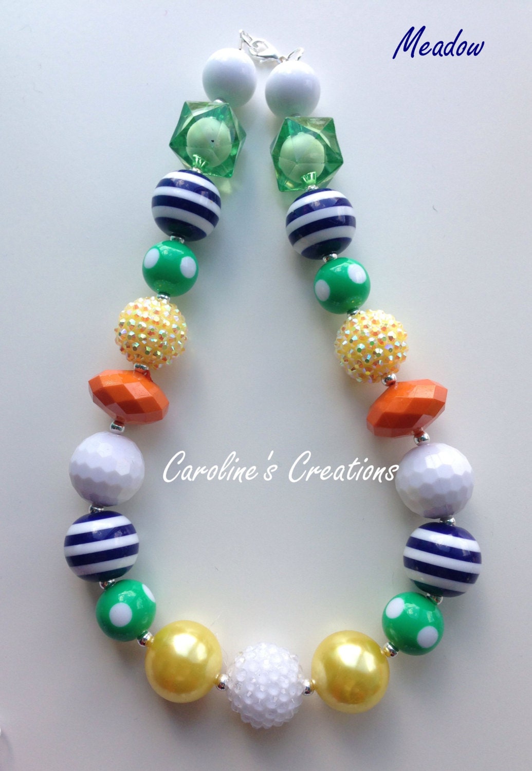 Spring Meadow Colorful Girl's Chunky Necklace B4G1 Free