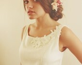 Diane - Ivory Silk Herringbone Bridal Dress