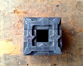 Antique Metal PRINTERS BLOCK - Art Deco Ornate Border 8 pieces