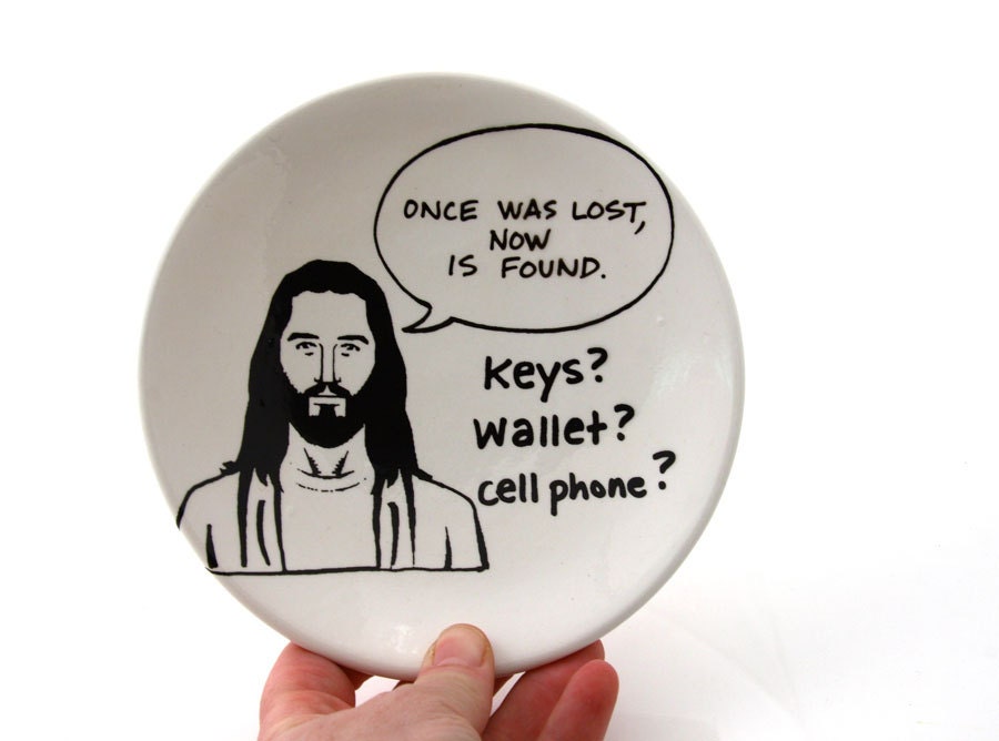 Amazing Grace key dish with Jesus, funny inspirational gift
