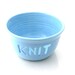 Knit Yarn Bowl,  Knitting Crochet, sky blue