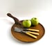Kay Bojesen Danish modern teak cheese serving board/ cutting board - rare 1950s design - famous Danish toy maker