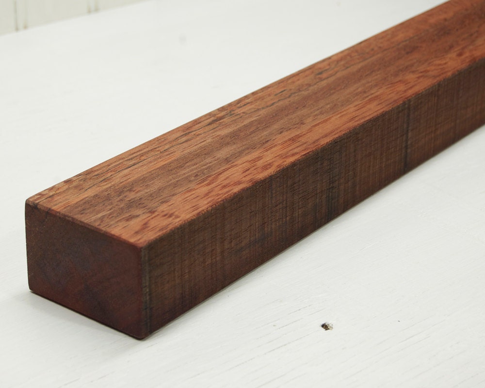 Floating Shelf // Rustic Reclaimed Wood // 24 inch Tropical Hardwood // In Stock