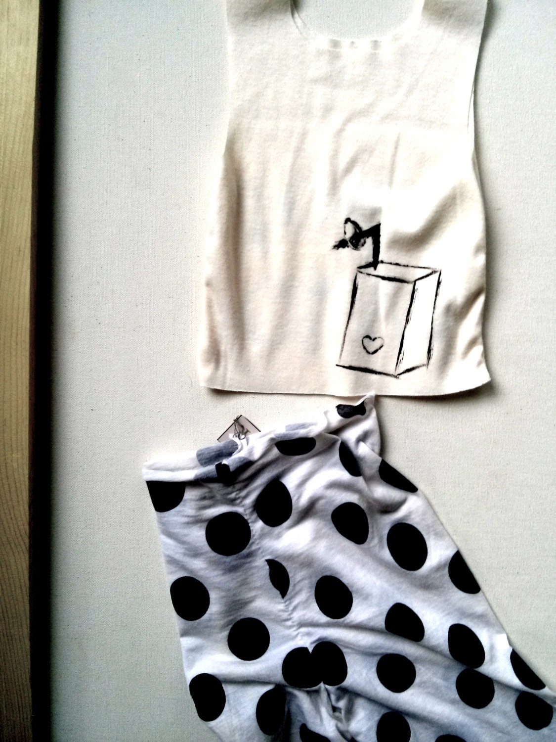Olive Juice Box - Hand Painted Tank - sz 3-9 months