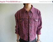 SUMMER SALE 30% OFF Vintage Levi's "Fuchsia Leopard" Denim Jacket