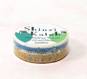 Shinzi Katoh Masking Tape - Thank You Bear