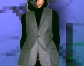 Gray Wool Vest