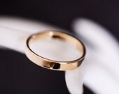 14k yellow gold men's band, wedding band
