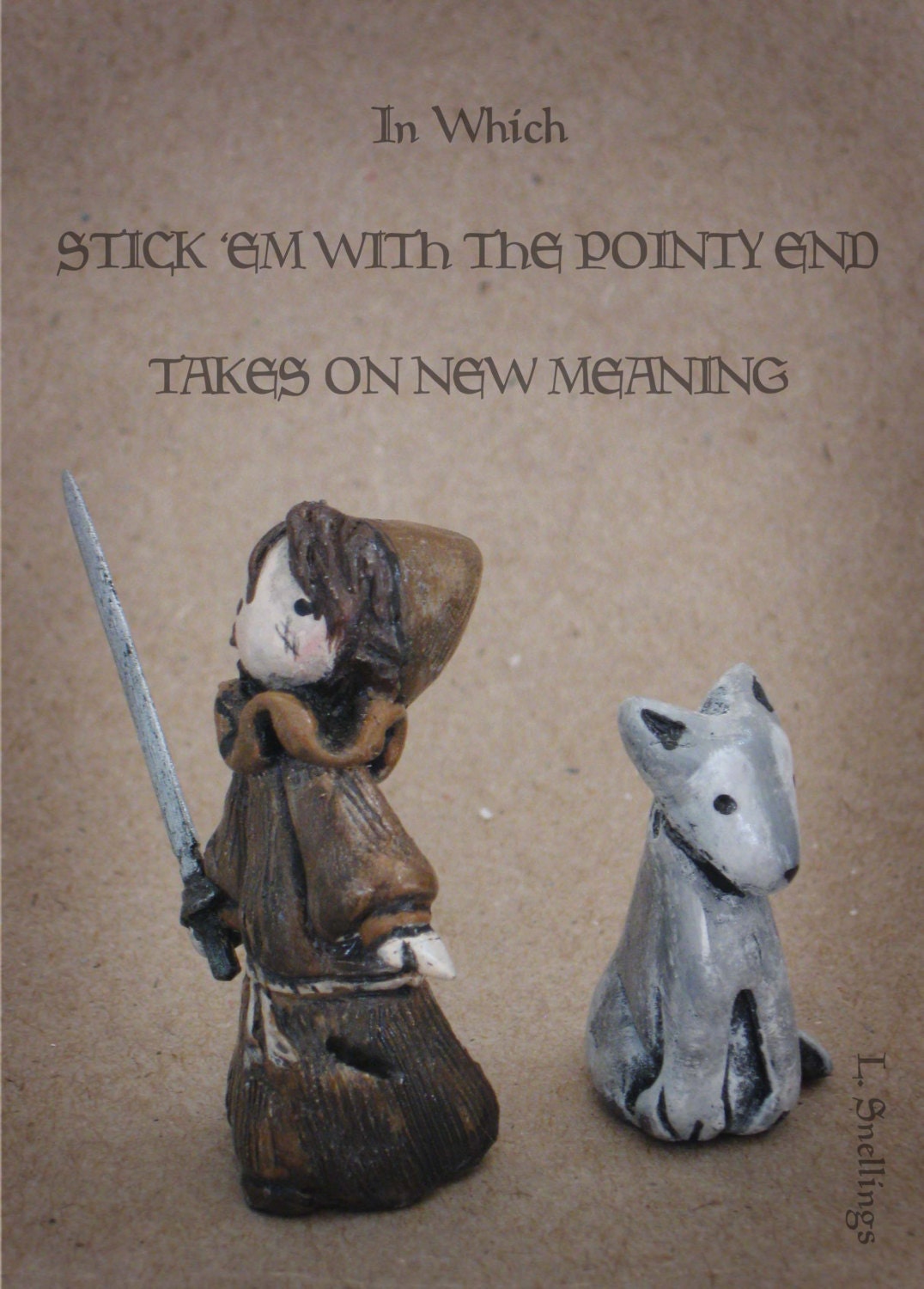 Game of Thrones Arya and Nymeria- Limited Edition Poppet 7/50