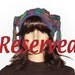 RESERVED OOAK Beanie Jester Hat Freeform Crochet Multicolor