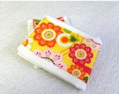 SALE Girl Burp Cloth - Colorful Flowers & Birds