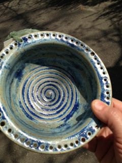 Ceramic Jewelry Bowl - Earring Bowl Electric Blue