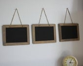 Hanging Chalkboard with Rustic Twine Hanger