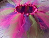Dress Up Tutu for Girls Sizes 4T-6 in Hot Pink, Purple, and Lime