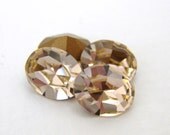 Vintage Swarovski Crystal Rhinestone Peach Oval Glass Jewel 10x8mm swa0415 (4)