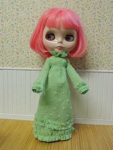 NEW COLOR: Lime Green  Ruffle Dress - Mori Style