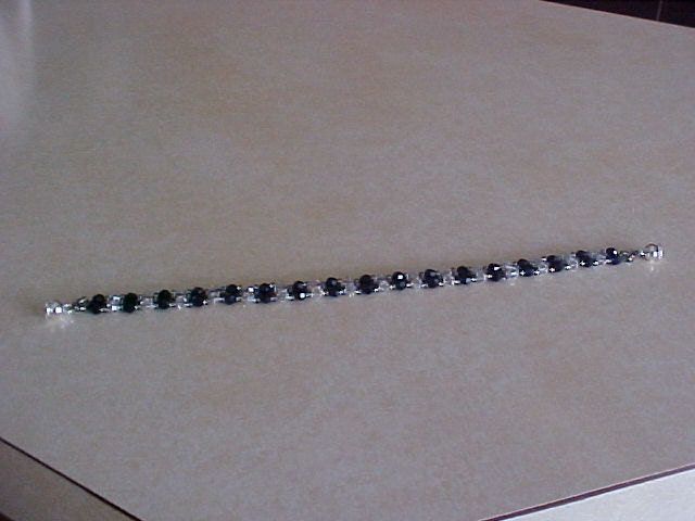 Indigo Majesty 7 1/2 Inch Swarovski Crystal  Bracelet.